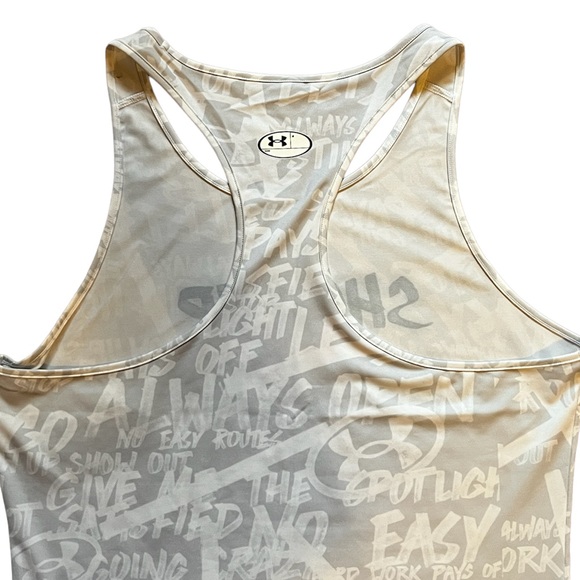 NEW Under Armour Alter Ego compression tank in white/gray. Size Large - Picture 5 of 9